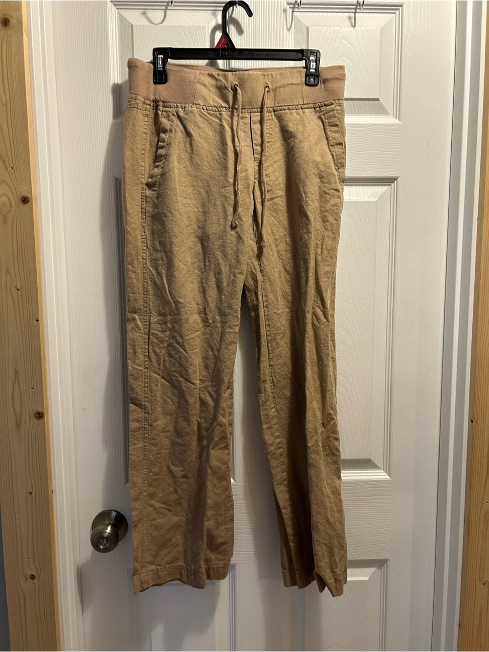 Soho Women's Tan Drawstring Waist Trousers